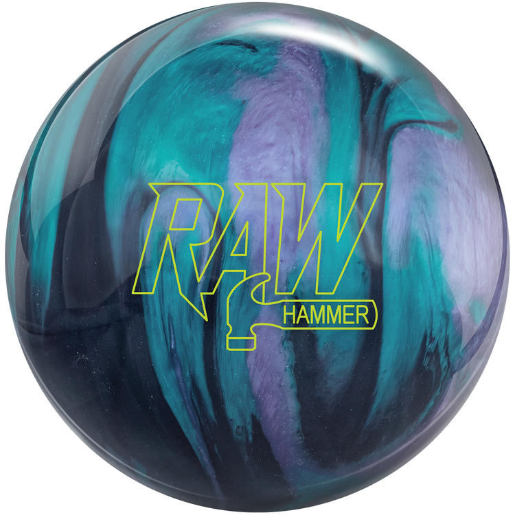 Hammer Raw Bowling Ball Black Purple Teal