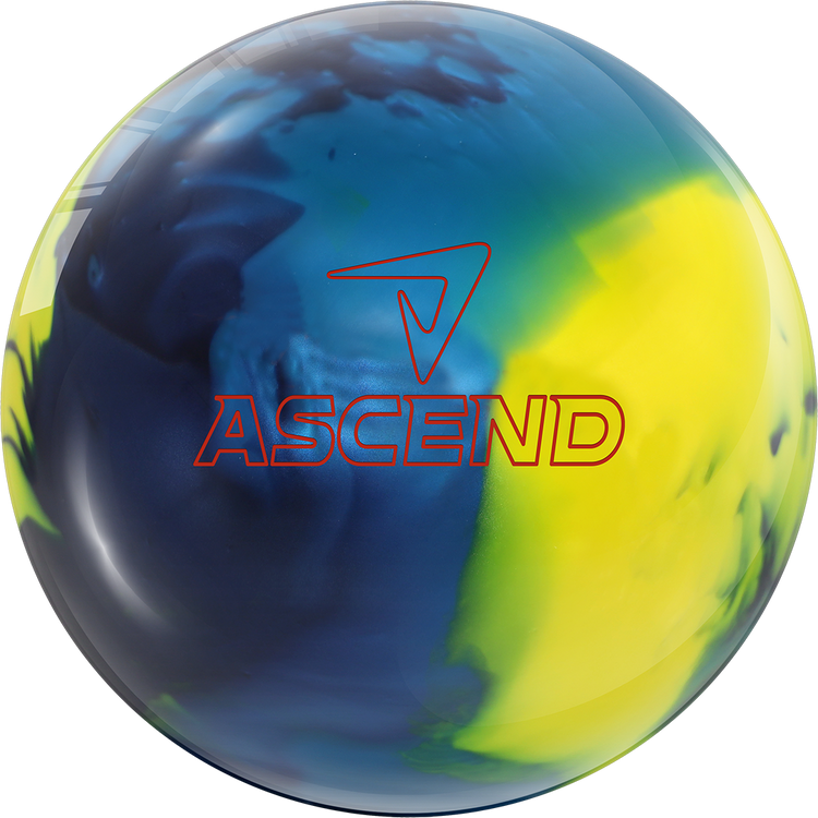 Ascend Navy/Teal/Yellow Bowling Ball