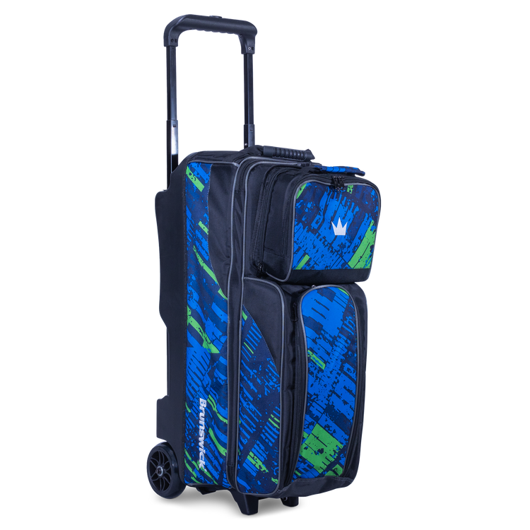 Brunswick Punisher Triple Tote Blue/Green