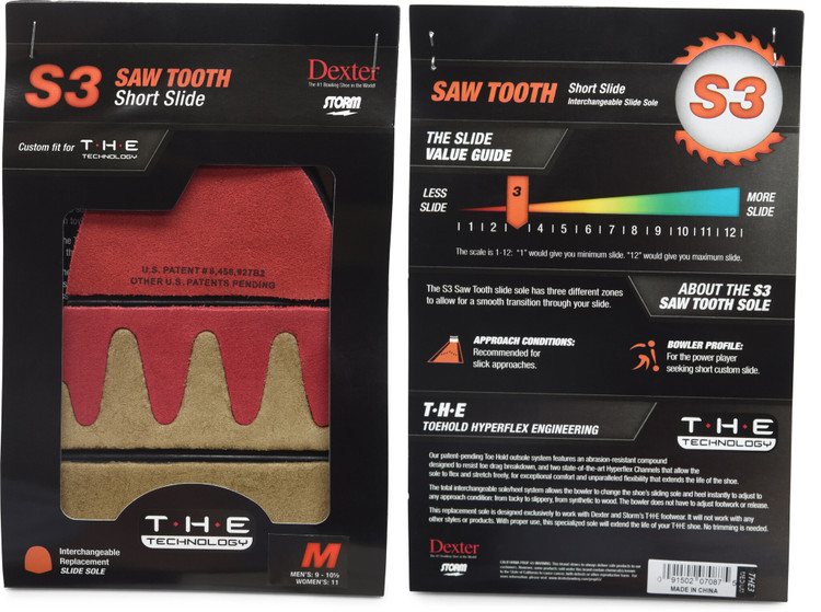 Dexter THE 9 Replacement Slide Sole S3 Saw Tooth