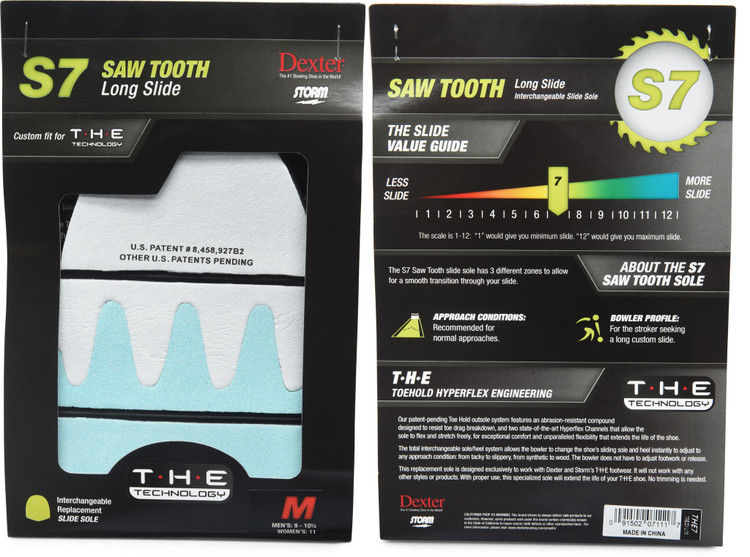 Dexter THE 9 Replacement Slide Sole S7 Saw Tooth