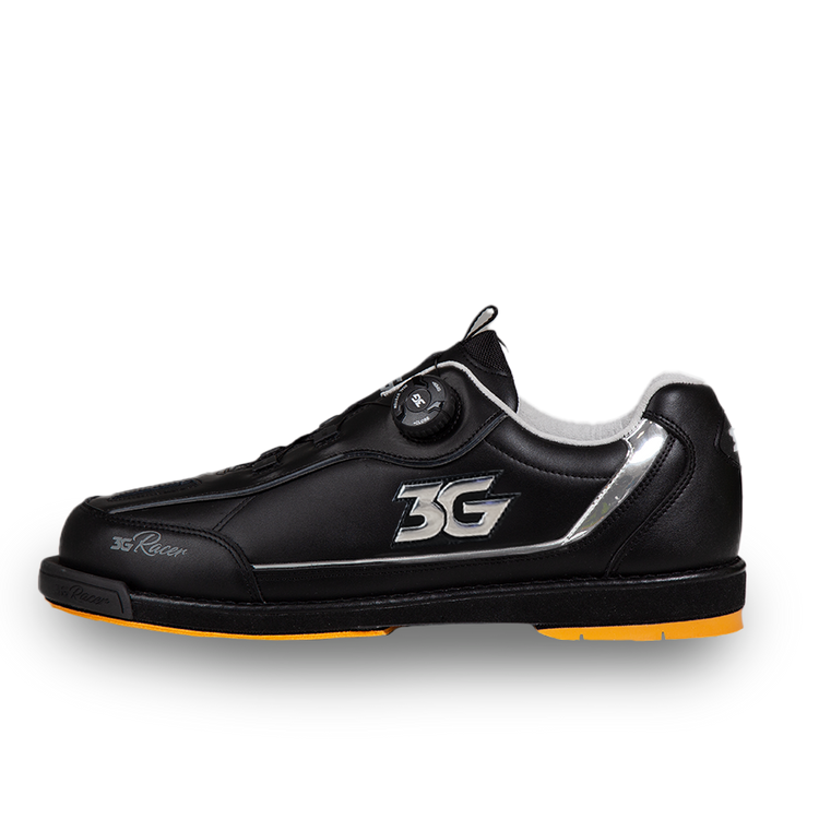 3G Dial Racer Black/Chrome Bowling Shoes RH Wide