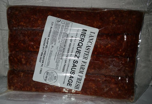 Lamb Sausage Merguez Hot Sausage, Grass-Fed, Pastured 1lb lffc Lamb Sausage Merguez Hot Sausage, Grass-Fed, Pastured 1lb lffc