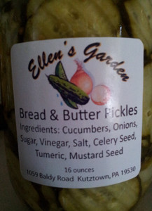 Bread and Butter Pickles (16 oz Jar) Bread and Butter Pickles (16 oz Jar)