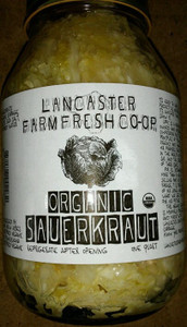 New! Organic Sauerkraut 32oz from Lancaster farm fresh coop New! Organic Sauerkraut 32oz from Lancaster farm fresh coop