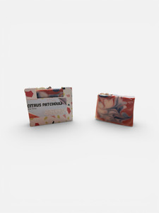 Citrus Patchouli Bar Soap (Indigo Powder & Rose Clay)