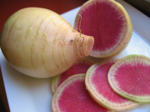 Organic Watermelon Radishes  Lilac Valley 1lb