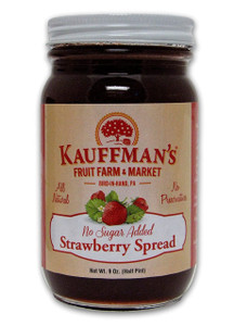 All-Natural Strawberry Jam, No Sugar Added,  9 oz. Jar