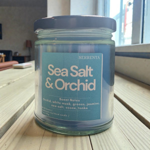 Sea Salt and Orchid Natural Homemade Candle