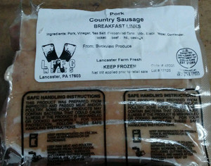 Organically Raised Pork Breakfast Links Country style, Pastured, Non-GMO Feed, 1lb lffc Organically Raised Pork Breakfast Links Country style, Pastured, Non-GMO Feed, 1lb lffc