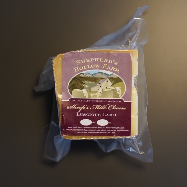 Raw Milk Sheep Luscious Lamb Cheese, 8oz. Organically raised, Pastured, Non-GMO, soy and corn free.