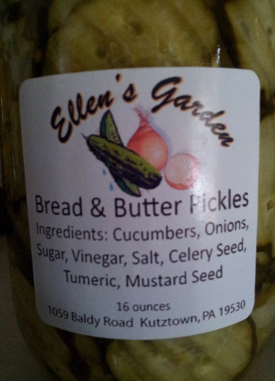 Bread and Butter Pickles (16 oz Jar)