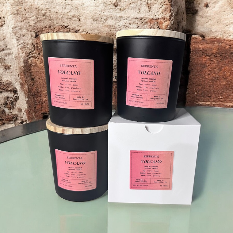 Volcano Natural Homemade Candle