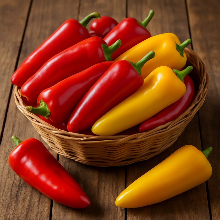 Organic Frying Red & Yellow Sweet Peppers – 1 lb | Local Farm Fresh