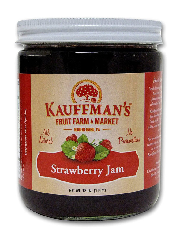 All-Natural Strawberry Jam,  18 oz. Jar