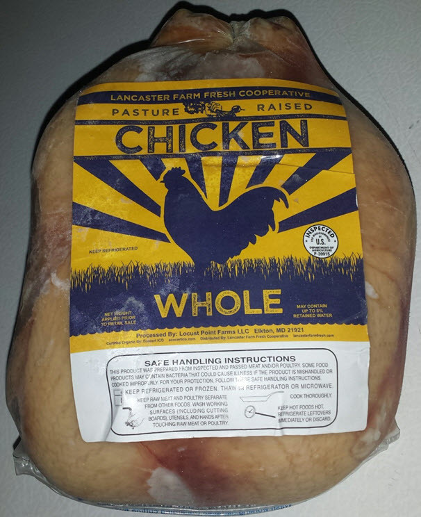 Organic Whole Pastured Chicken – Non-GMO | Lancaster Farm Fresh Coop | 3–5 lbs