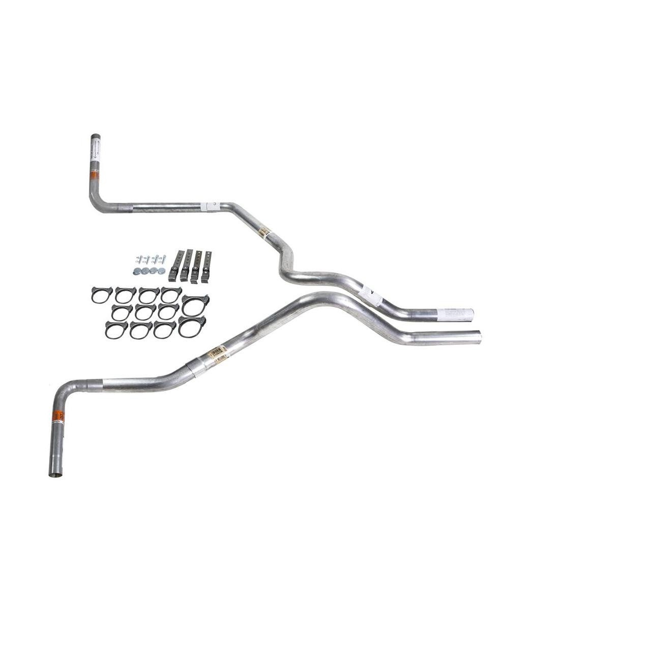 Silverado 07-13 dual exhaust 2.5 SS pipe No Muffler Side Exit