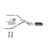 Dakota 87-96 dual exhaust 2.5 MA pipe Flowsound Muffler RW Tip