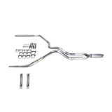 Dakota 87-96 dual exhaust 2.5 MA pipe Glass Pack muffler RW Tip