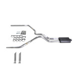 Silverado 07-13 dual exhaust 2.5 MA pipe Flowsound Muffler SC Tip