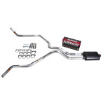 Silverado 07-13 dual exhaust 2.5 MA pipe Flowmaster Super 40  Corner exit