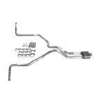 Silverado 07-13 dual exhaust 2.5 SS pipe 1 chamber muffler  Side Exit