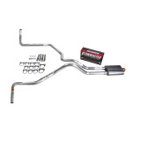 Silverado 07-13 dual exhaust 2.5 SS pipe Flowmaster 40   Side Exit