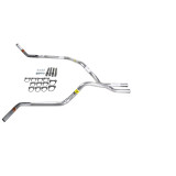 Silverado HD dual exhaust 2.5 pipe No Muffler   Corner exit