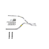 Silverado HD dual exhaust 2.5 pipe No Muffler  RC Tip