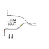 Silverado HD dual exhaust 2.5 pipe No Muffler  RW Tip Side Exit