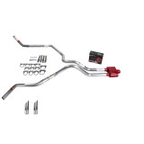 S10 / S15 83-94 dual exhaust 2.25 MA pipe Cherry Bomb Extreme SW Tip Corner exit
