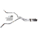 S10 / S15 95-01 dual exhaust 2.25 MA pipe Stainless muffler  Corner exit