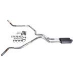 S10 / S15 95-01 dual exhaust 2.25 MA pipe Flowsound Muffler  Corner exit