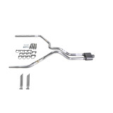 S10 / S15 95-01 dual exhaust 2.25 MA pipe 1 chamber muffler SC Tip