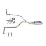 Silverado 96-99 dual exhaust 2.5 pipe dual inlet Flowsound Muffler SW Tip Side Exit
