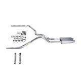Silverado 96-99 dual exhaust 2.5 MA pipe dual inlet Flowsound Muffler RC Tip