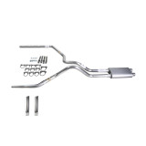Silverado 96-99 dual exhaust 2.5 MA pipe dual inlet Flowsound Muffler RW Tip