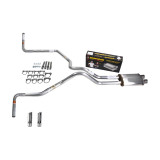 Silverado 96-99 dual exhaust 2.5 SS pipe dual inlet Magnaflow RW Tip Side Exit