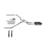Dakota 97-05 dual exhaust 2.5 MA pipe Flowsound Muffler SW Tip