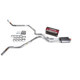 Dakota 97-05 dual exhaust 2.5 MA pipe Flowmaster 40   Corner exit