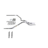Ram 02-03 dual exhaust 2.5 SS pipe No Muffler  SC Tip