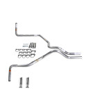 Ram 09-13 dual exhaust 2.5 SS pipe No Muffler  RC Tip Side Exit