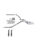 Ram 09-13 dual exhaust 2.5 SS pipe No Muffler  SW Tip