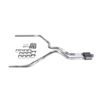 F150 07-13 dual exhaust 2.5 SS pipe 1 chamber muffler