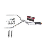 F150 07-13 dual exhaust 2.5 SS pipe Flowmaster 40  SW Tip