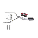 F150 07-13 dual exhaust 2.5 SS pipe Flowmaster Super 40 SC Tip