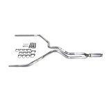 F150 07-13 dual exhaust 2.5 SS pipe Glass Pack muffler