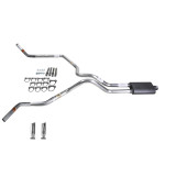 Ranger 96-04 dual exhaust 2.25 MA pipe Flowsound Muffler RC Tip Corner exit