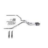 Ranger 96-04 dual exhaust 2.25 MA pipe 1 chamber muffler SW Tip