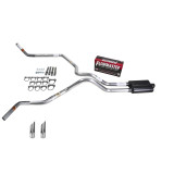 Ranger 96-04 dual exhaust 2.25 MA pipe Flowmaster Super 44 SW Tip Corner exit
